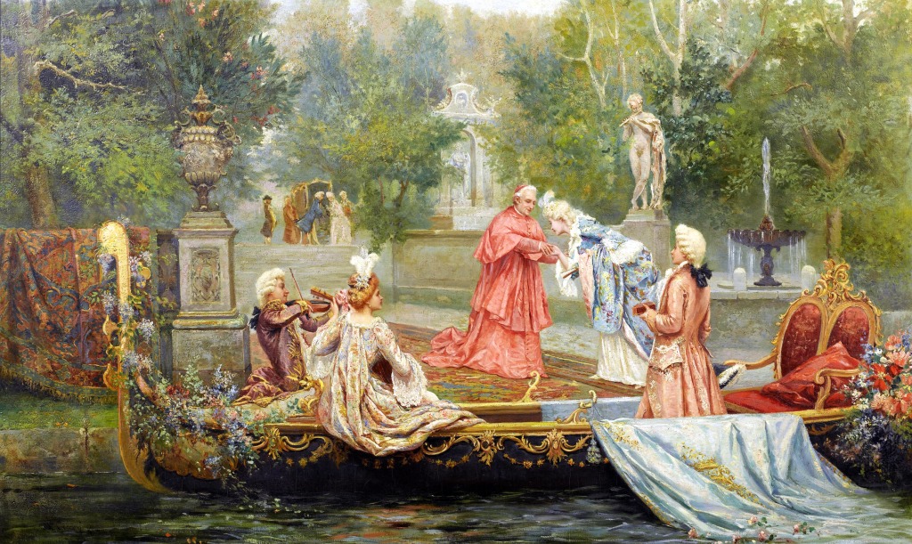 A Visit to His Eminence jigsaw puzzle in Piece of Art puzzles on TheJigsawPuzzles.com