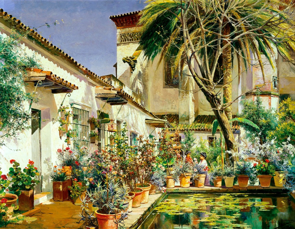 Santa Paula Convent, Seville jigsaw puzzle in Piece of Art puzzles on TheJigsawPuzzles.com