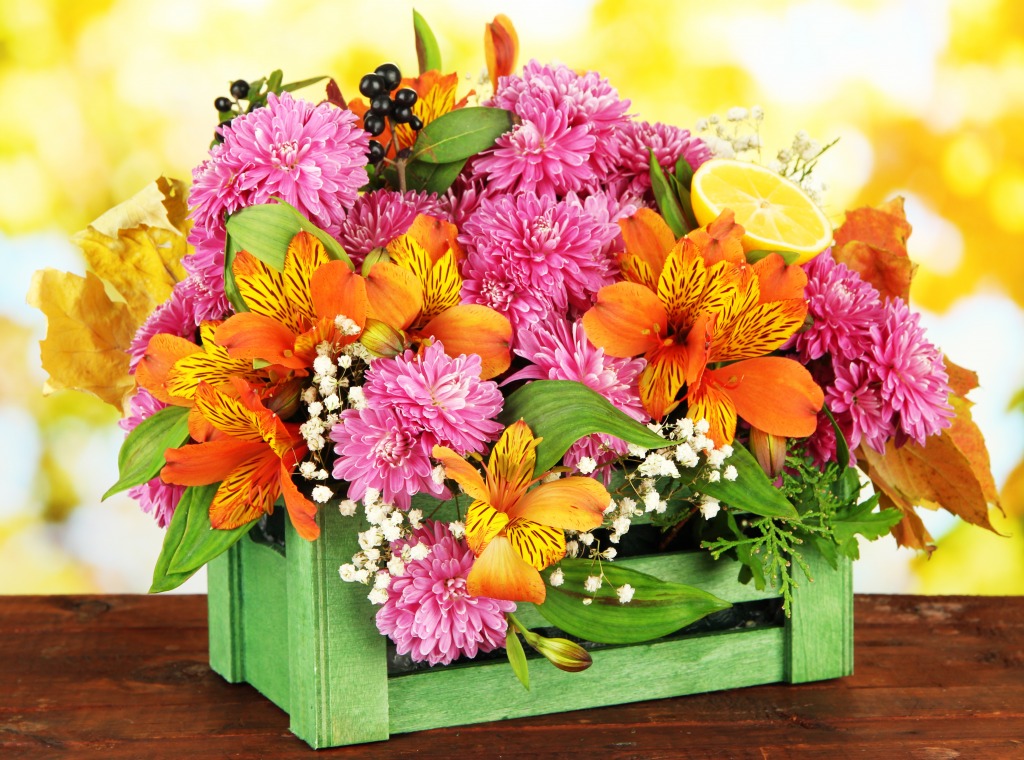 Flowers in a Box jigsaw puzzle in Flowers puzzles on TheJigsawPuzzles.com