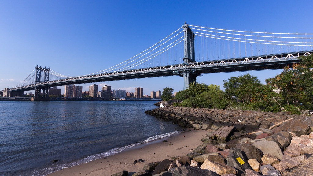 Manhattan Bridge jigsaw puzzle in Bridges puzzles on TheJigsawPuzzles.com