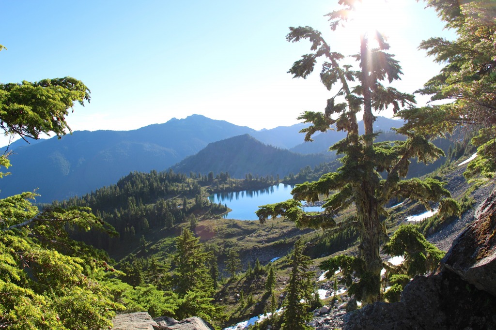 Lunch Lake at the Olympic NP jigsaw puzzle in Great Sightings puzzles on TheJigsawPuzzles.com