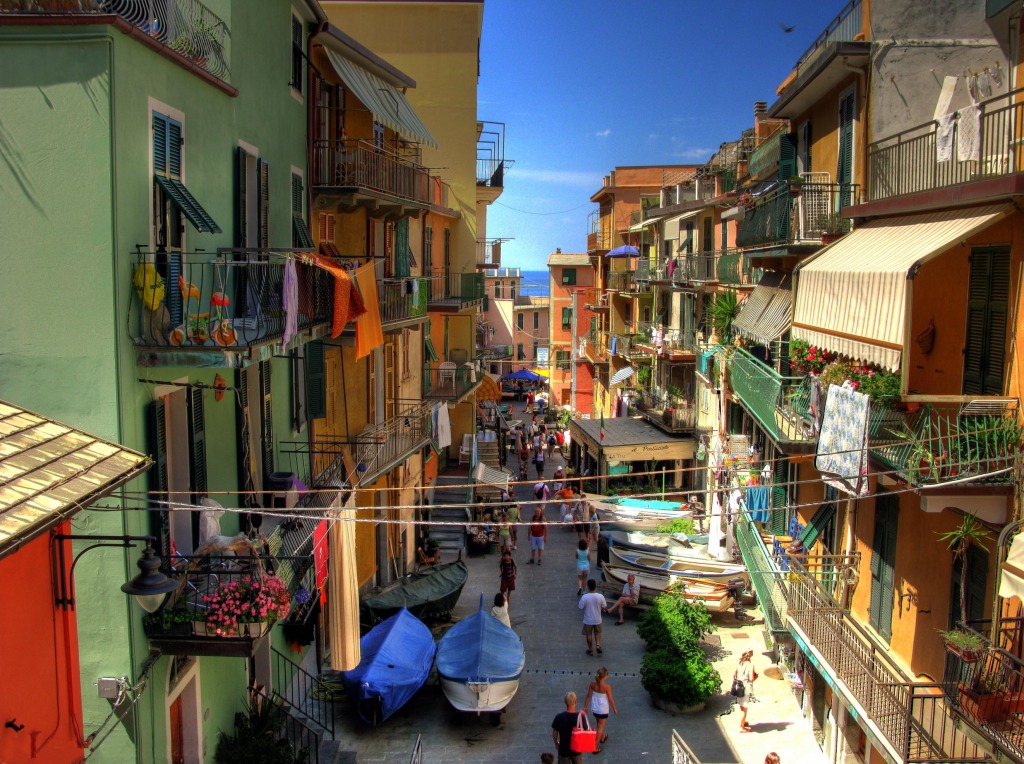 Manarola, Liguria, Italy jigsaw puzzle in Street View puzzles on TheJigsawPuzzles.com