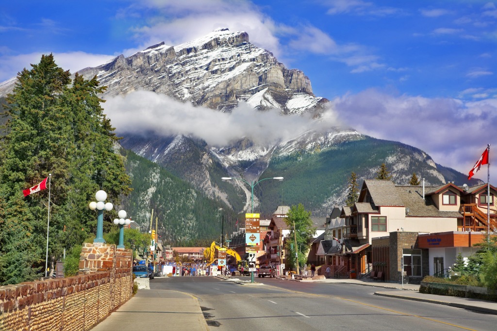 Banff, Alberta, Canada jigsaw puzzle in Great Sightings puzzles on TheJigsawPuzzles.com