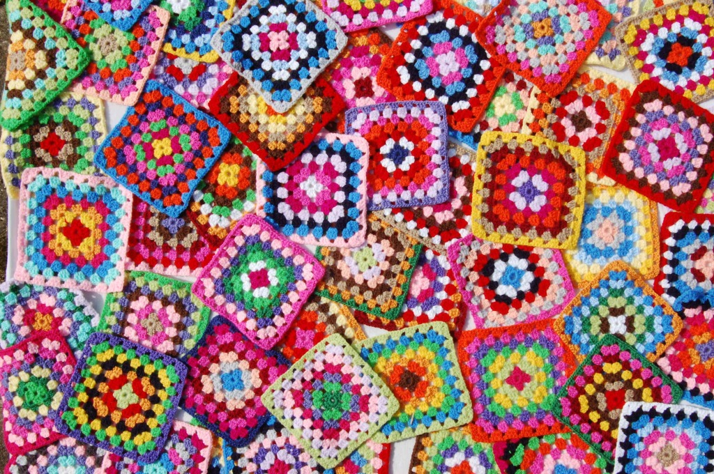 Granny Squares jigsaw puzzle in Handmade puzzles on TheJigsawPuzzles.com