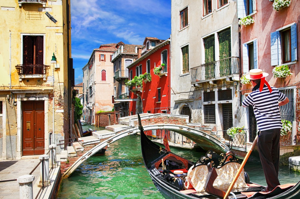 Venetian Vacations jigsaw puzzle in Puzzle of the Day puzzles on TheJigsawPuzzles.com