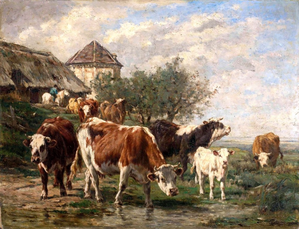 Cattle jigsaw puzzle in Piece of Art puzzles on TheJigsawPuzzles.com
