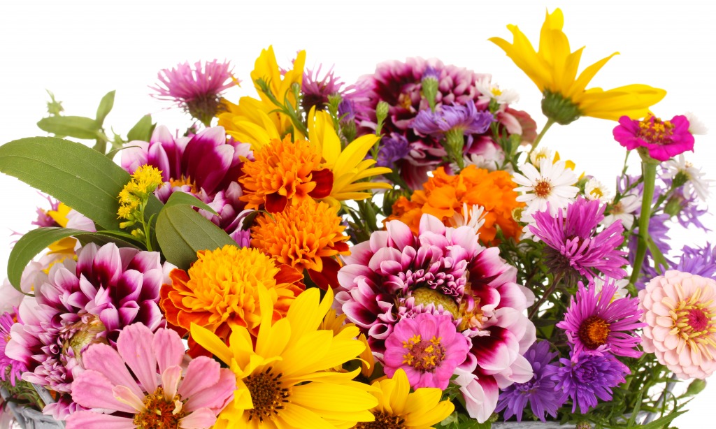 Bouquet of Bright Flowers jigsaw puzzle in Flowers puzzles on TheJigsawPuzzles.com