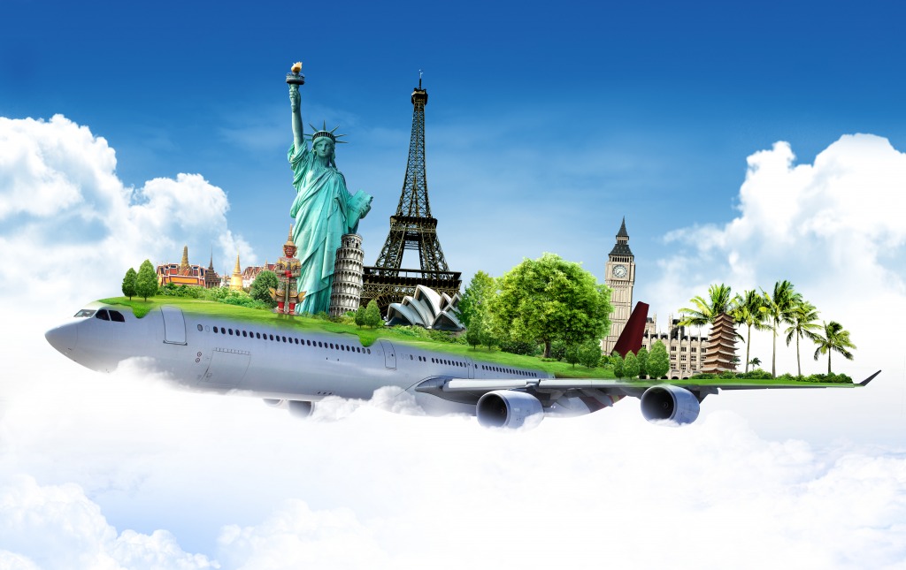 Travel the World jigsaw puzzle in Aviation puzzles on TheJigsawPuzzles.com