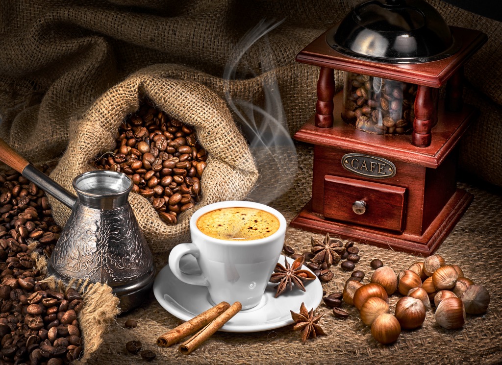 Coffee jigsaw puzzle in Food & Bakery puzzles on TheJigsawPuzzles.com