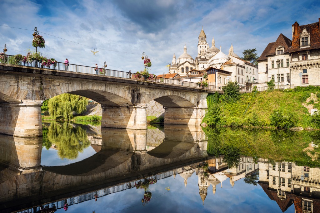 Perigueux, Dordogne, France jigsaw puzzle in Bridges puzzles on TheJigsawPuzzles.com