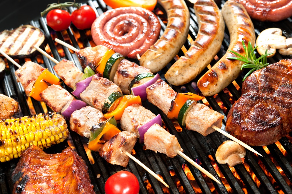 Delicious Grilled Meat jigsaw puzzle in Food & Bakery puzzles on TheJigsawPuzzles.com