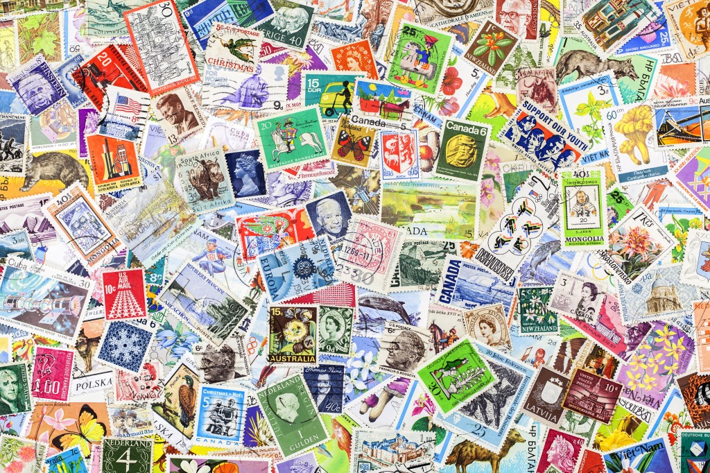 Postage Stamp Collection jigsaw puzzle in Puzzle of the Day puzzles on TheJigsawPuzzles.com