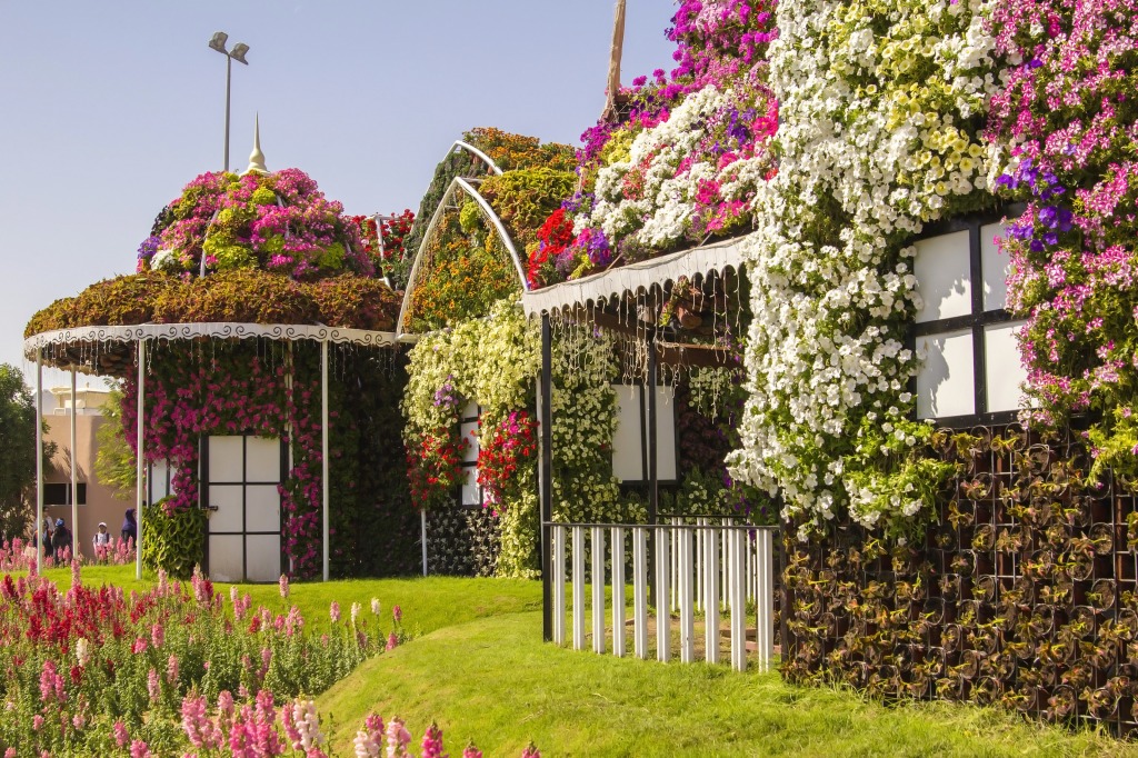 Flower Village in the Dubai Miracle Garden jigsaw puzzle in Flowers puzzles on TheJigsawPuzzles.com
