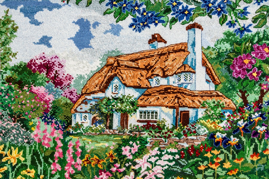 Beautiful Embroidery jigsaw puzzle in Handmade puzzles on TheJigsawPuzzles.com