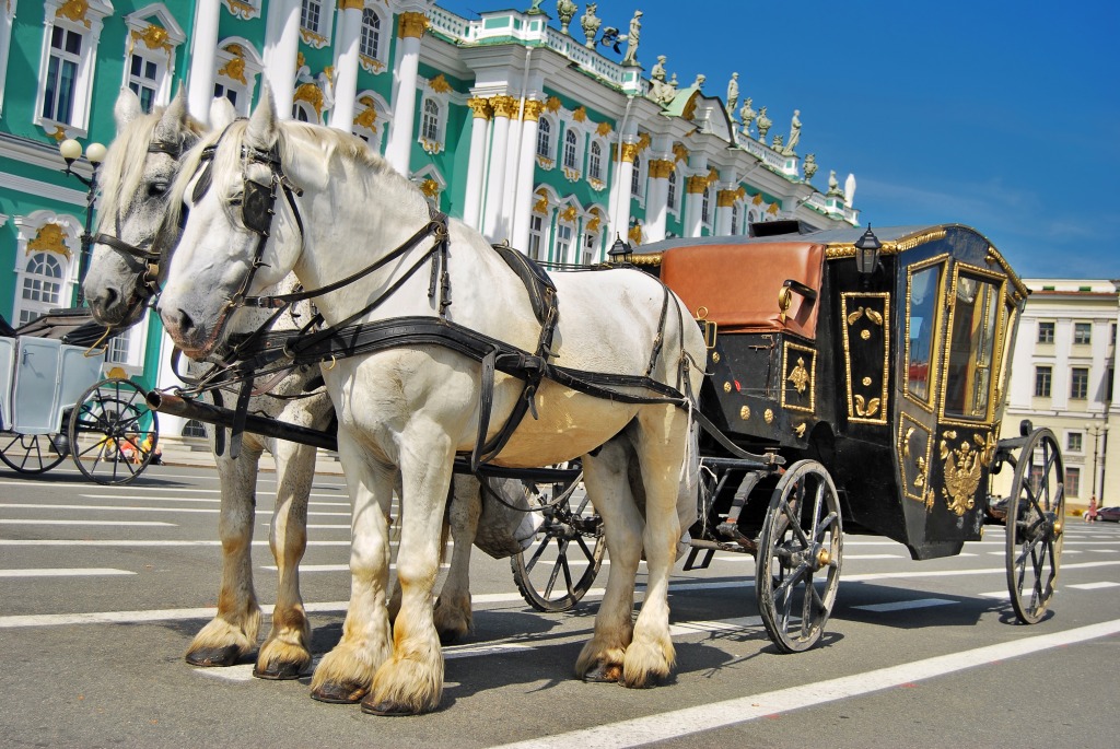 Palace Square in St. Petersburg jigsaw puzzle in Puzzle of the Day puzzles on TheJigsawPuzzles.com