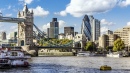 London Financial District and the Tower Bridge