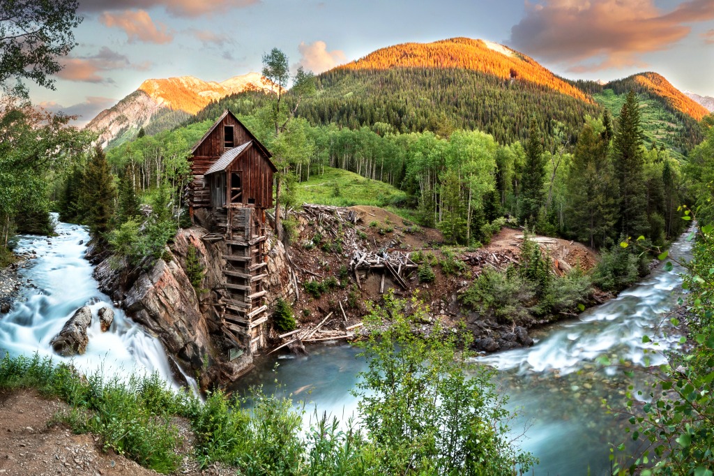 Old Mill on the Crystal River jigsaw puzzle in Great Sightings puzzles on TheJigsawPuzzles.com
