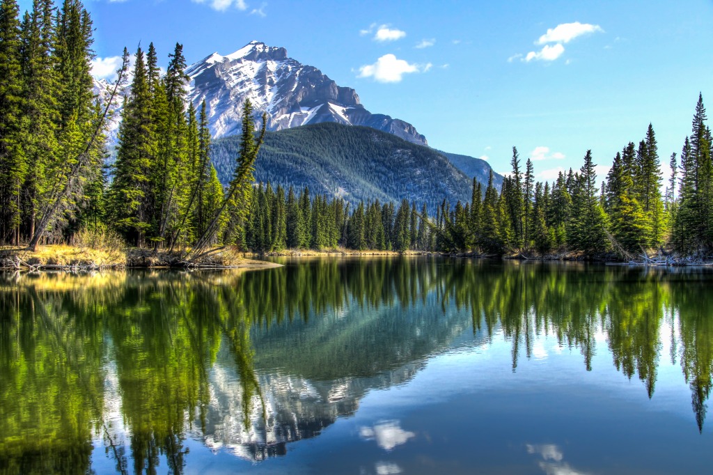 Cascade Mountain, Banff NP jigsaw puzzle in Great Sightings puzzles on TheJigsawPuzzles.com