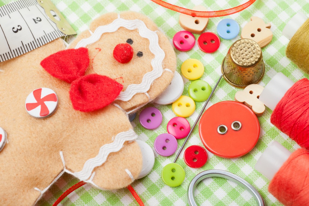 Handmade Gingerbread Man jigsaw puzzle in Handmade puzzles on TheJigsawPuzzles.com