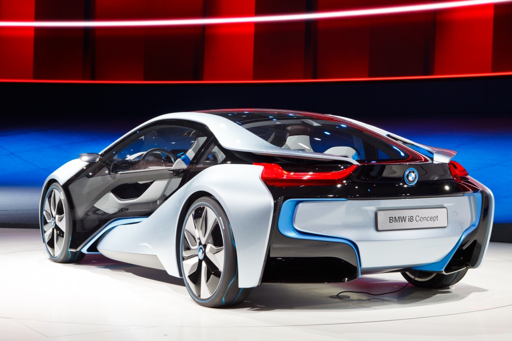 BMW i8, Frankfurt Motor Show jigsaw puzzle in Cars & Bikes puzzles on TheJigsawPuzzles.com