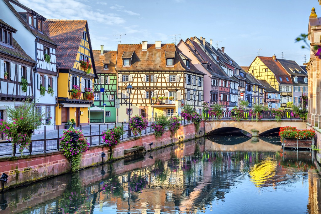 La Petite Venise, Colmar, France jigsaw puzzle in Bridges puzzles on TheJigsawPuzzles.com