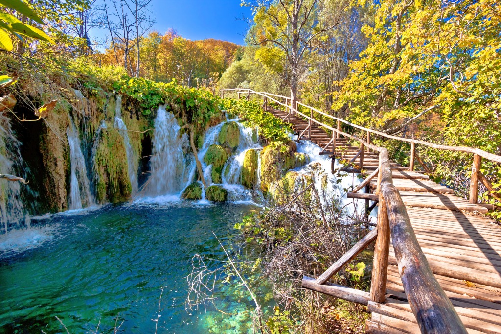 Plitvice Lakes National Park, Croatia jigsaw puzzle in Waterfalls puzzles on TheJigsawPuzzles.com