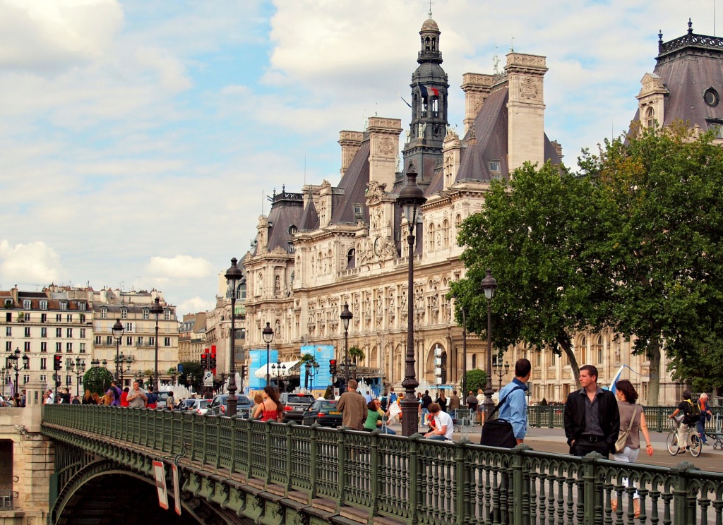 Bridge over River Seine, Paris jigsaw puzzle in Bridges puzzles on TheJigsawPuzzles.com