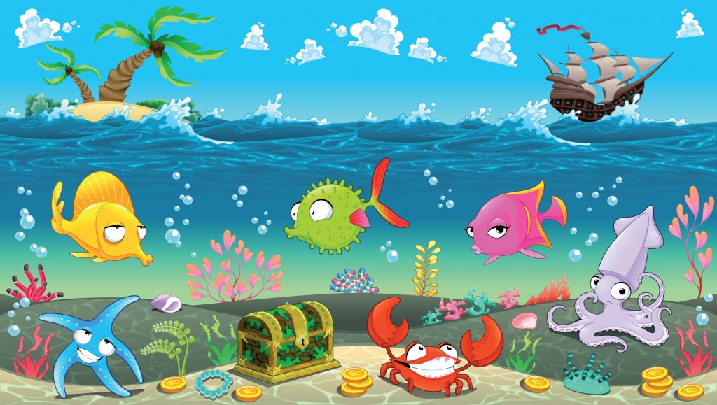 Underwater Scene jigsaw puzzle in Under the Sea puzzles on TheJigsawPuzzles.com