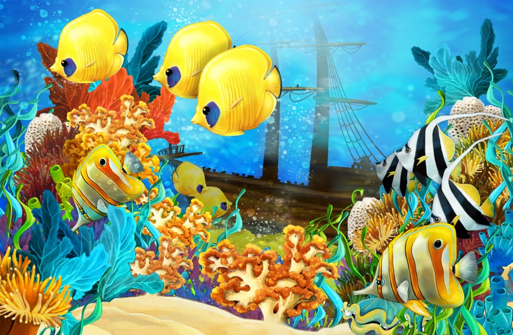 The Coral Reef jigsaw puzzle in Puzzle of the Day puzzles on TheJigsawPuzzles.com