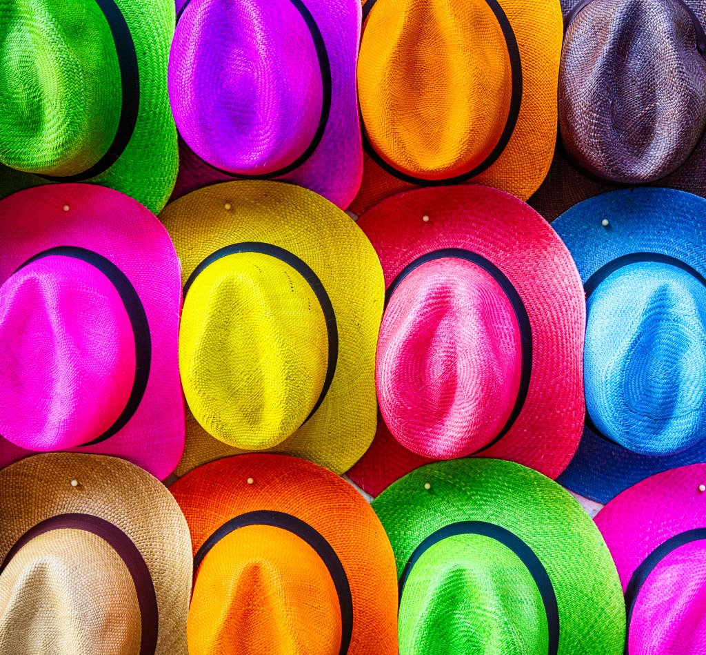 Colorful Hats jigsaw puzzle in Puzzle of the Day puzzles on TheJigsawPuzzles.com