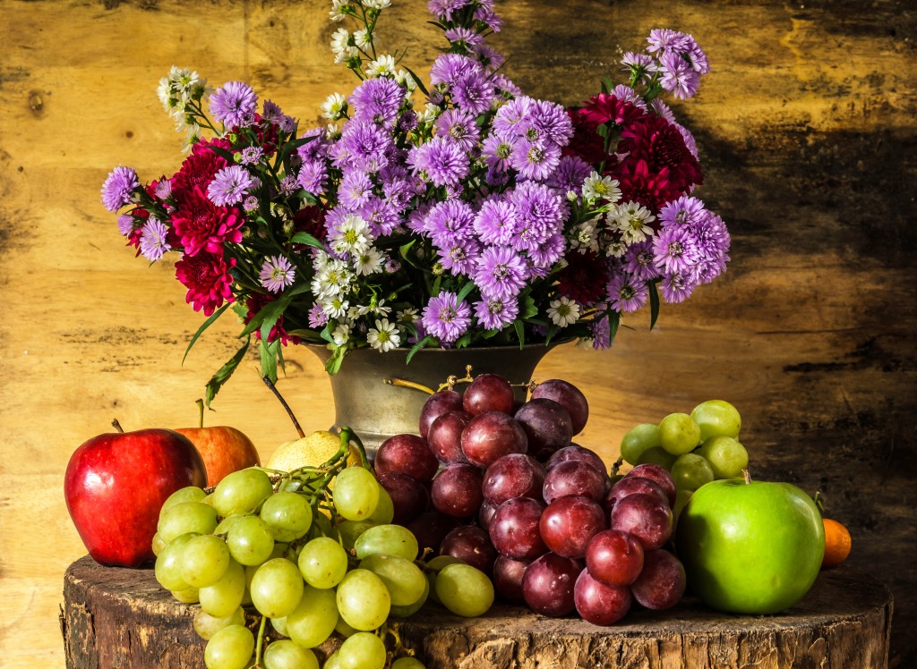 Still Life with Fruits jigsaw puzzle in Fruits & Veggies puzzles on TheJigsawPuzzles.com