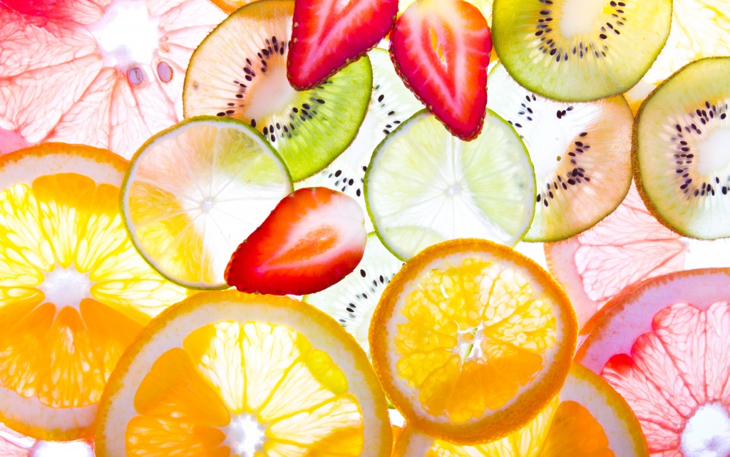 Sliced Fruits jigsaw puzzle in Fruits & Veggies puzzles on TheJigsawPuzzles.com