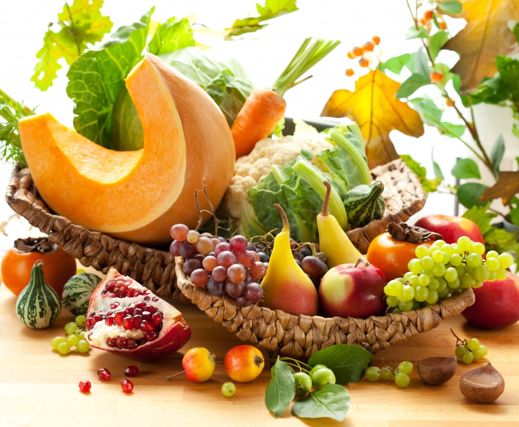 Still Life with Autumn Vegetables jigsaw puzzle in Fruits & Veggies puzzles on TheJigsawPuzzles.com