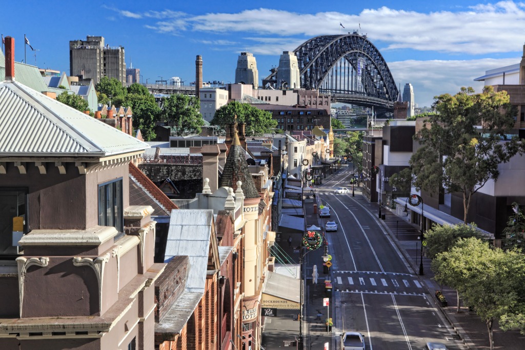 Sydney Harbor Bridge, Australia jigsaw puzzle in Bridges puzzles on TheJigsawPuzzles.com