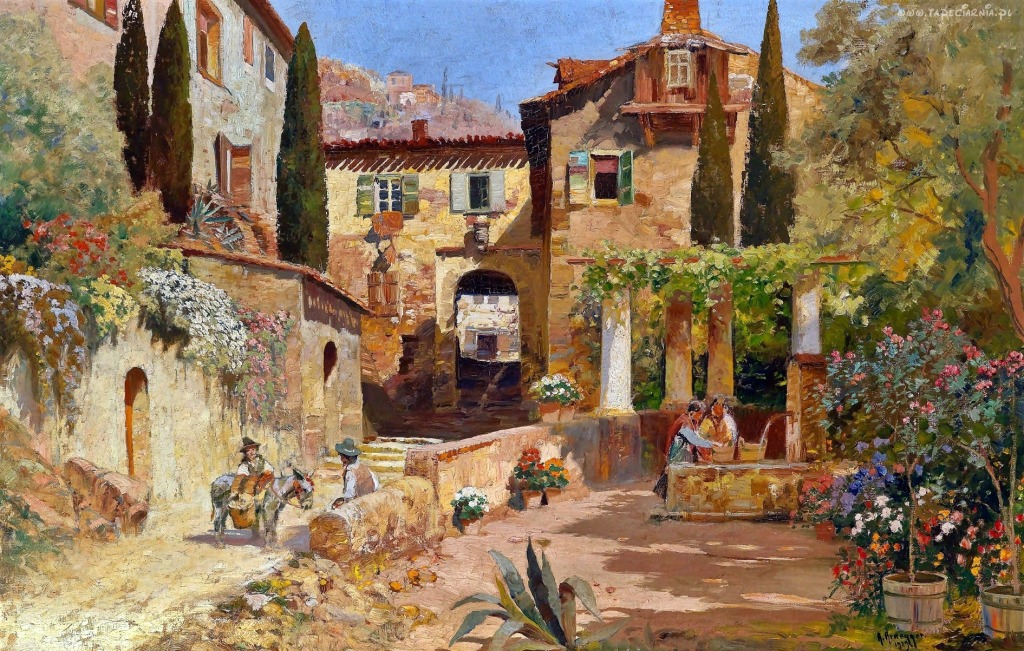 Italian Town jigsaw puzzle in Piece of Art puzzles on TheJigsawPuzzles.com