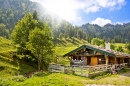 Wooden Hut in the Alps