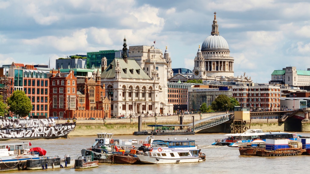 River Thames, London jigsaw puzzle in Street View puzzles on TheJigsawPuzzles.com