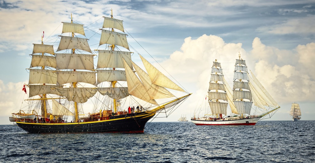 Tall Ships jigsaw puzzle in Puzzle of the Day puzzles on TheJigsawPuzzles.com