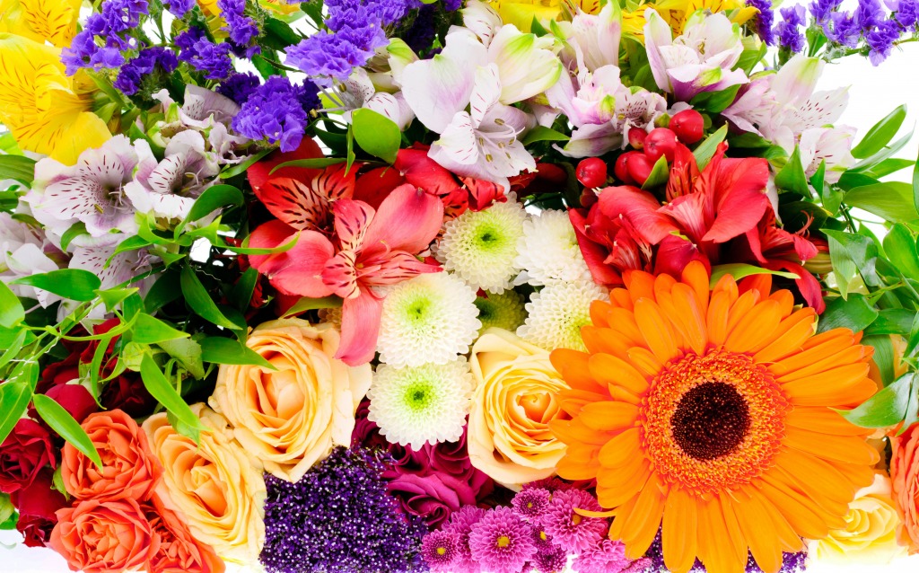 Flower Bouquet jigsaw puzzle in Puzzle of the Day puzzles on TheJigsawPuzzles.com
