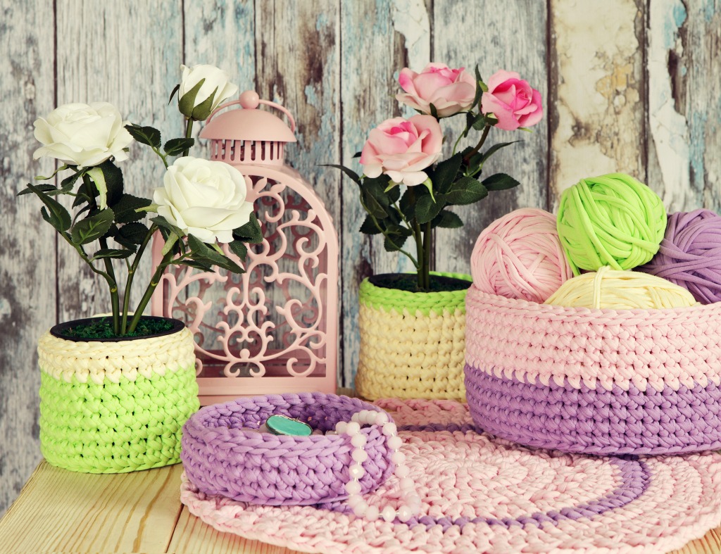 Crocheted Decor jigsaw puzzle in Handmade puzzles on TheJigsawPuzzles.com