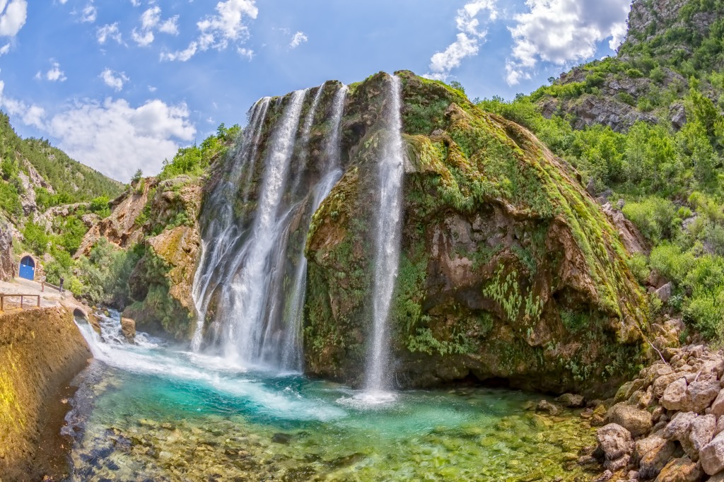 Krcic Waterfall, Croatia jigsaw puzzle in Waterfalls puzzles on TheJigsawPuzzles.com