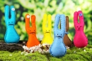 Felt Rabbits on Spring Grass