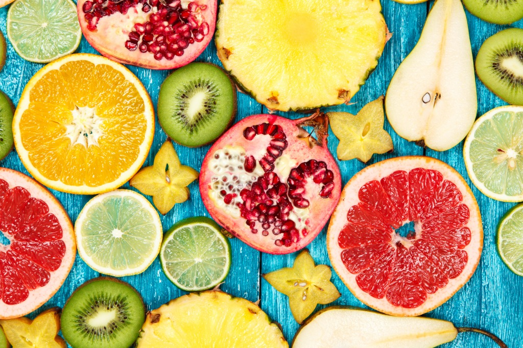 Colorful Fruit Slices jigsaw puzzle in Macro puzzles on TheJigsawPuzzles.com