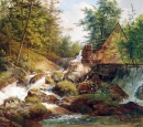 Mill by a Mountain Stream