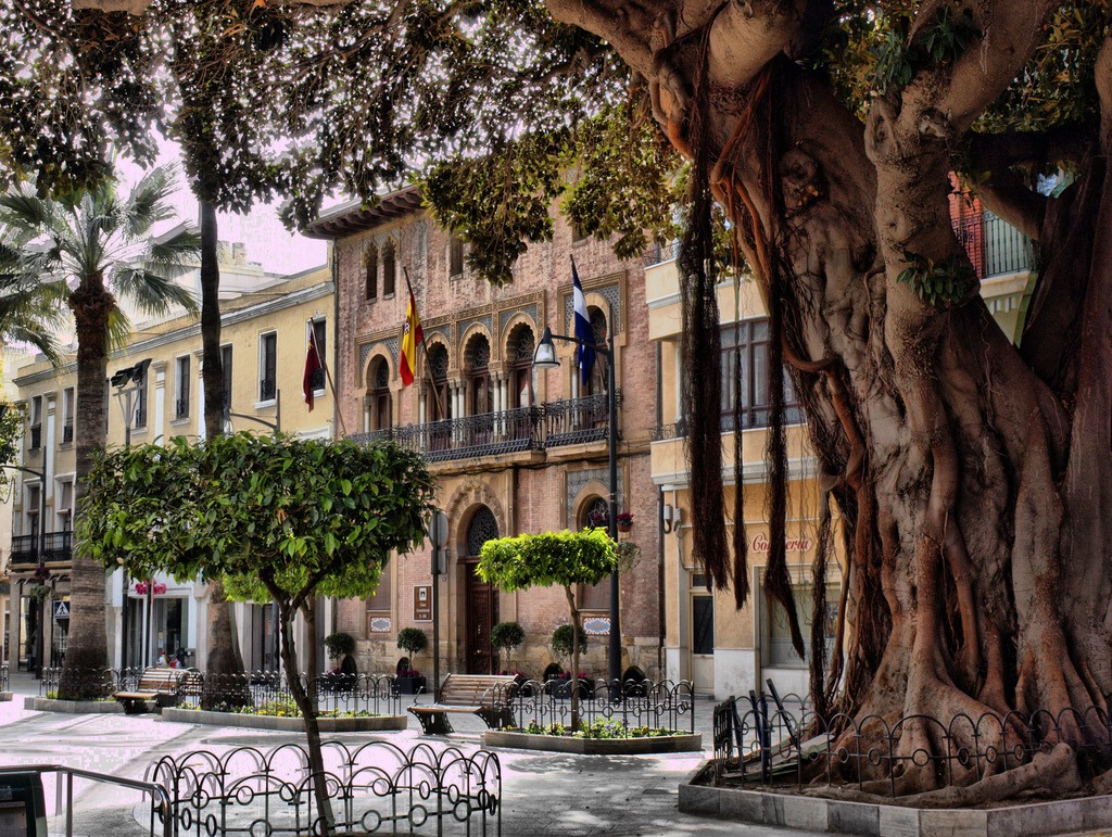 The Townhall of Águilas, Spain jigsaw puzzle in Street View puzzles on TheJigsawPuzzles.com