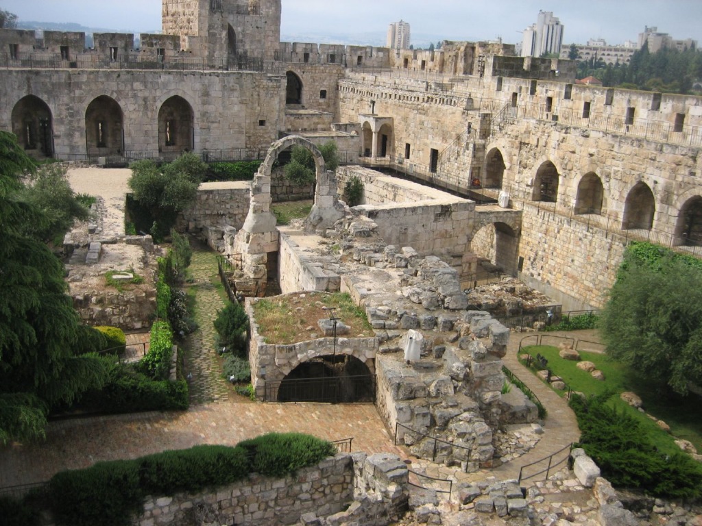 Citadel Gardens, Jerusalem jigsaw puzzle in Castles puzzles on TheJigsawPuzzles.com