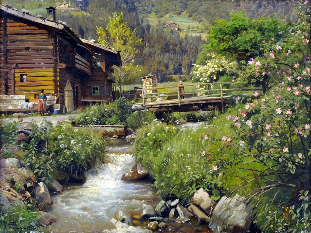 Gastein jigsaw puzzle in Piece of Art puzzles on TheJigsawPuzzles.com