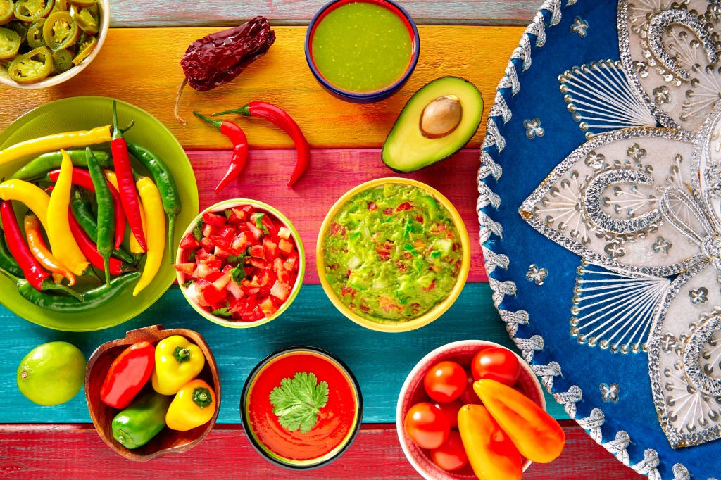 Mexican Food jigsaw puzzle in Food & Bakery puzzles on TheJigsawPuzzles.com