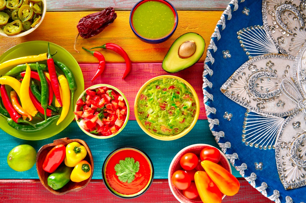 Mexican Food jigsaw puzzle in Food & Bakery puzzles on TheJigsawPuzzles.com