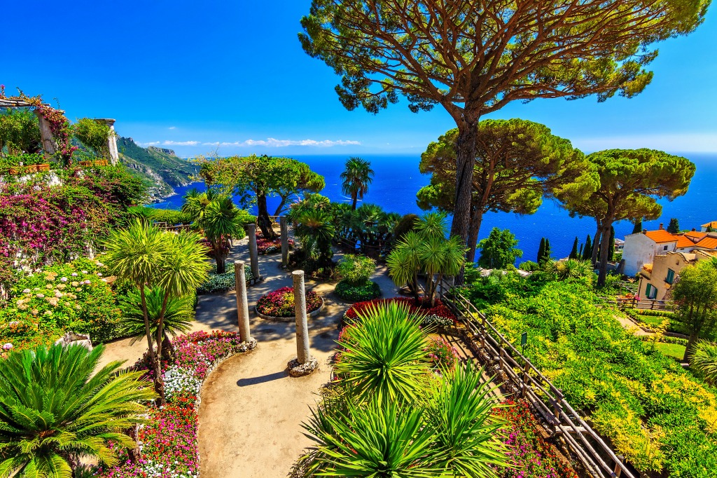 Villa Rufolo, Amalfi Coast, Italy jigsaw puzzle in Great Sightings puzzles on TheJigsawPuzzles.com